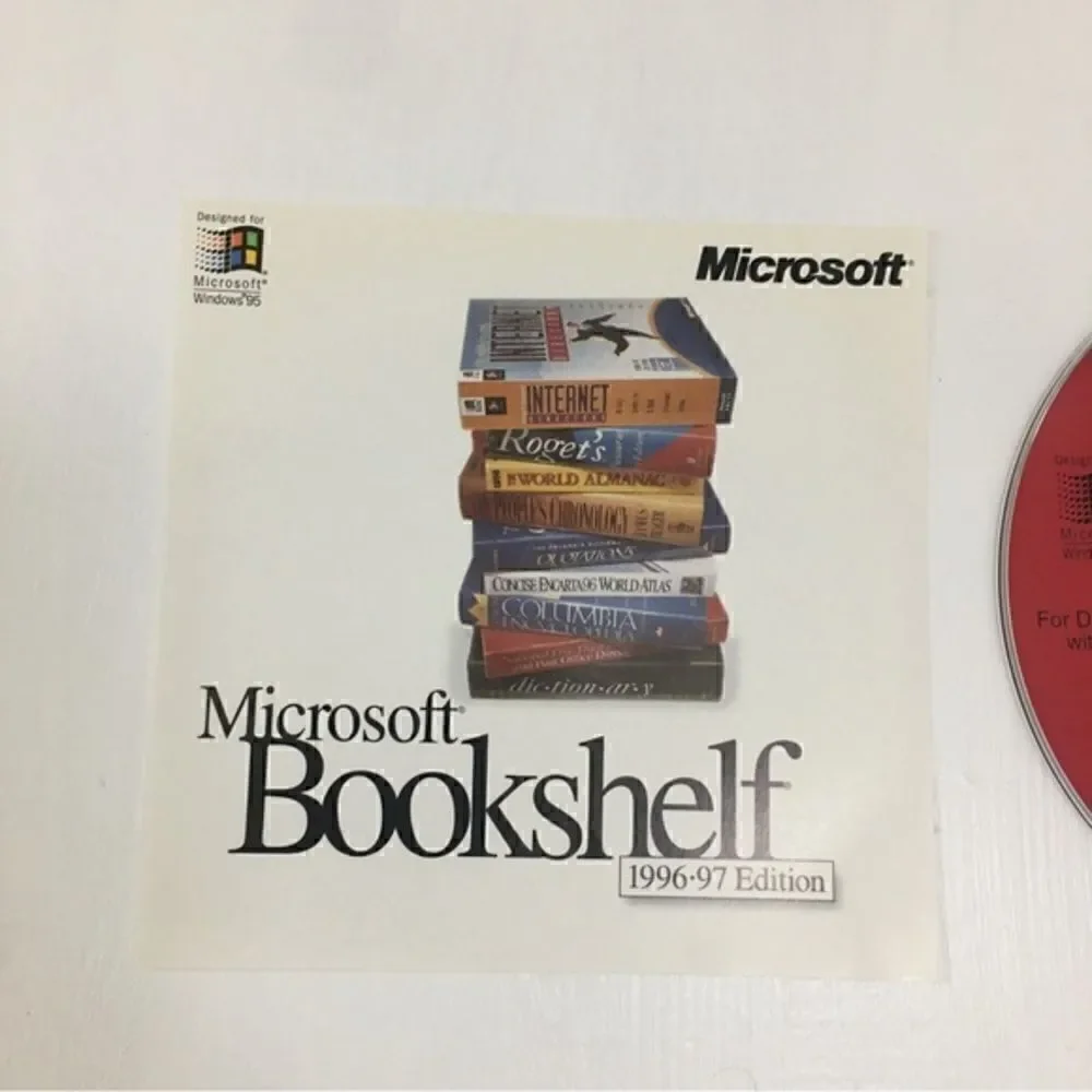 Microsoft Bookshelf 1996-97 Edition Vintage Collectible